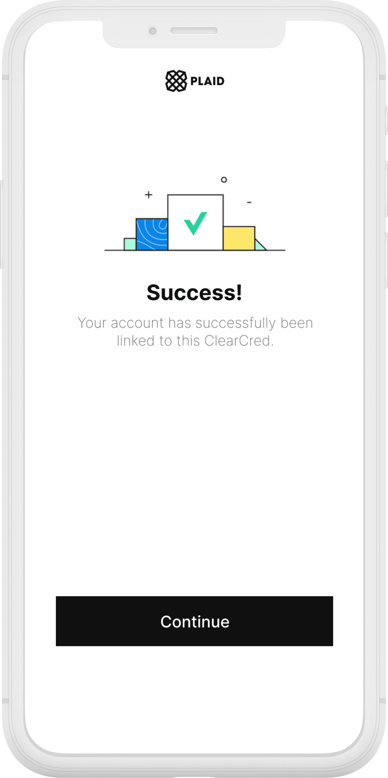 ClearCred Link your Accounts - Create a profile, and link a checking account and a credit card